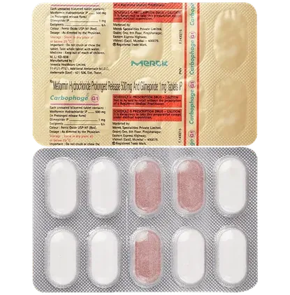 carbophage g 1mg tablet 10's